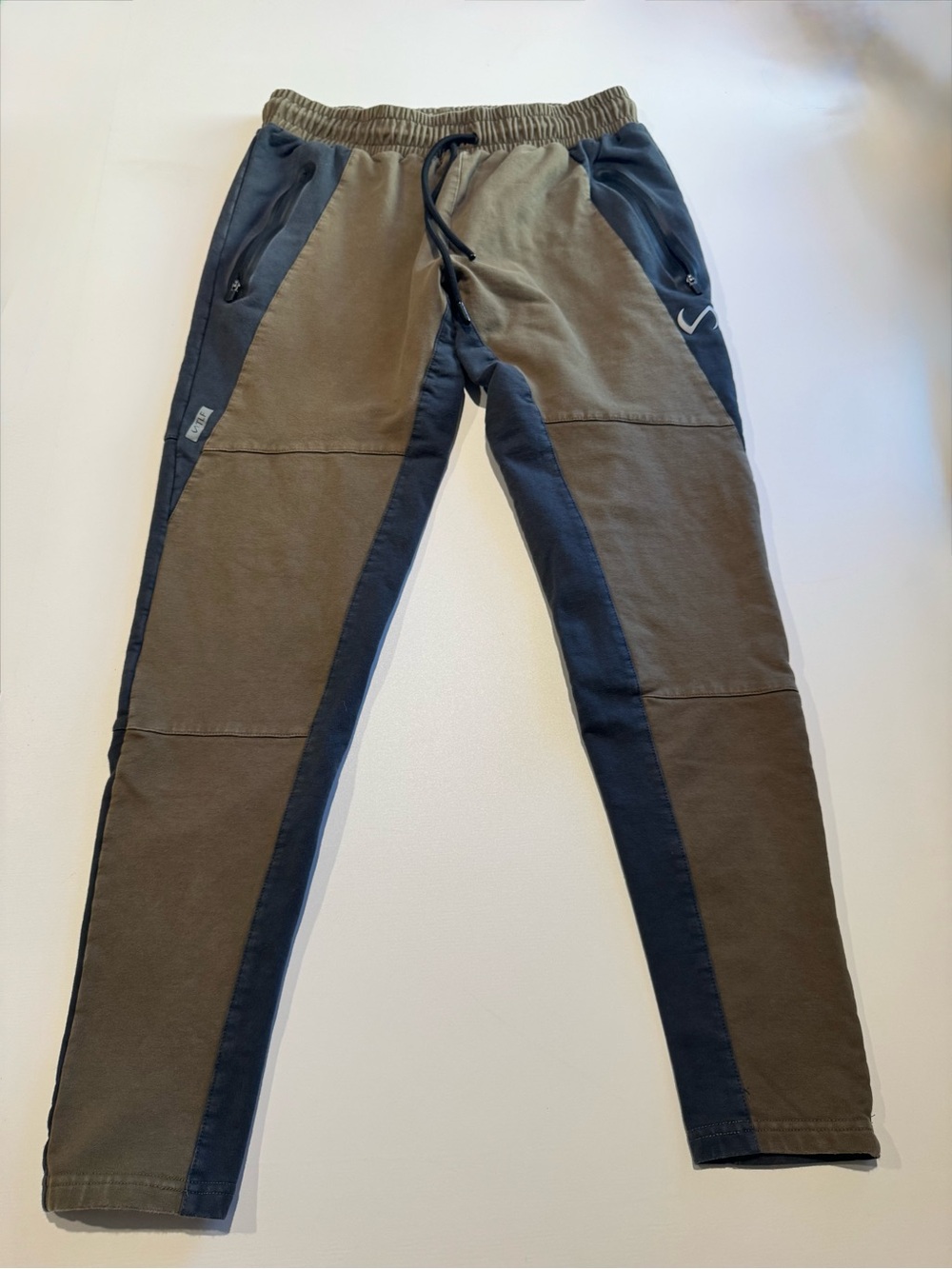 TLF Apparel Men's Athletic Joggers Pants Slim Fit Olive Gray Size S Small⁠ Gym